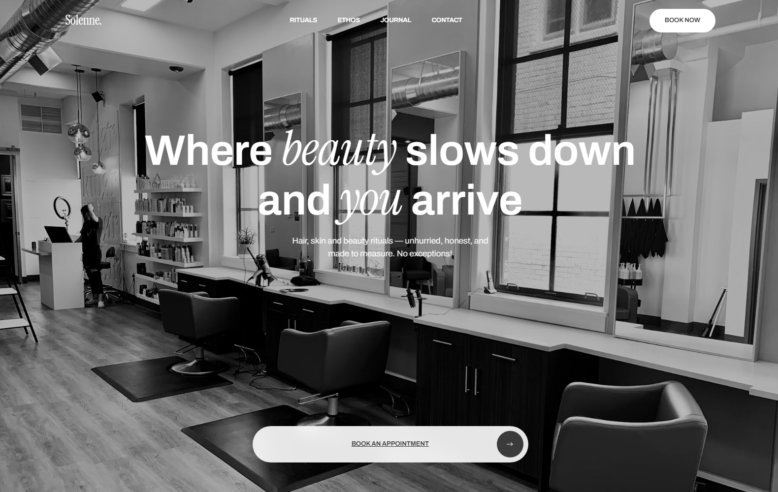 Solenne salon website